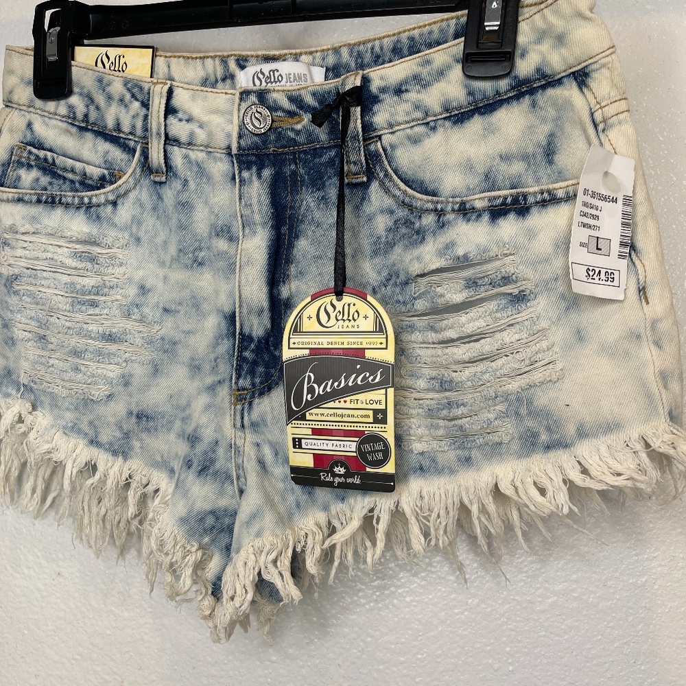 Women's Jean Shorts-"Cello" in size L